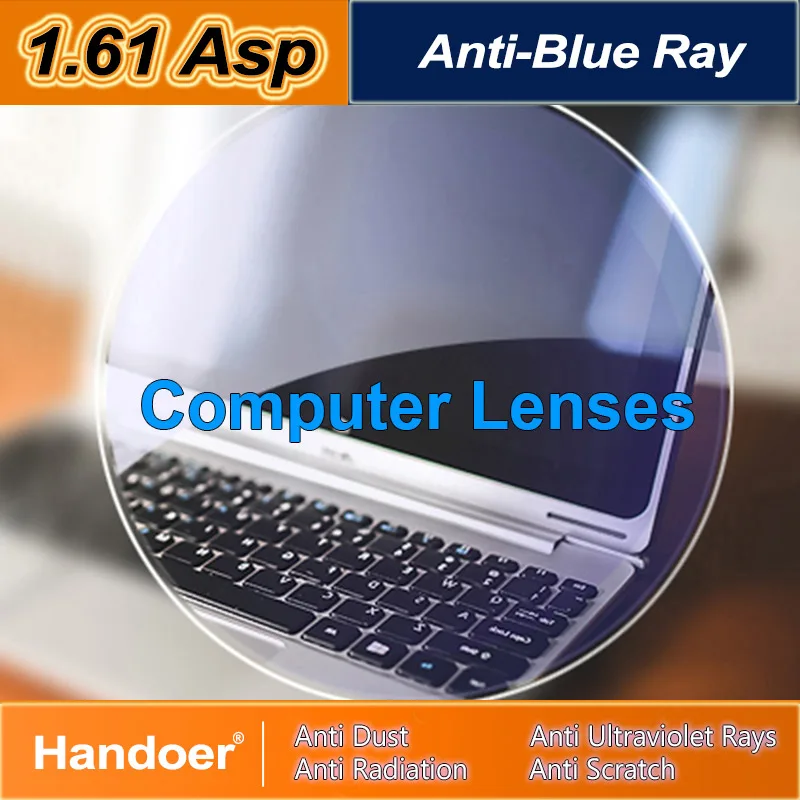 Tanio Handoer 1.61 Anti-Blue Ray Protection optyczny obiektyw jednokierunkowy do