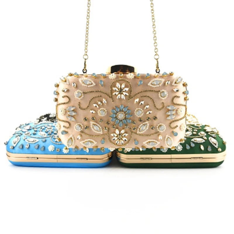 2019 new handmade beaded ladies dinner bag banquet clutch bag ladies