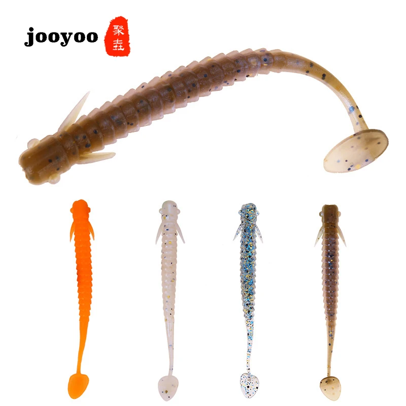

Soft Lure Curly Tail Single Tail Soft Worm Fish Bait Bionic Loach Lure Bait Spiral T-tail Soft Bait Fishing Gear jooyoo