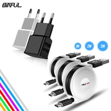 Usb type C выдвижной кабель для Xiaomi mi a1/A2/Max/mi x 2 USB-C 1/2/3 метра портативный type-C зарядный кабель зарядное устройство для телефона 2 м/3 м