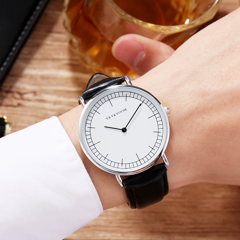 Men's Watches Leather Strap Casual Business Fashion Waterproof And Shockproof Quartz Movement Men Wristwtaches Relogio Masculino |