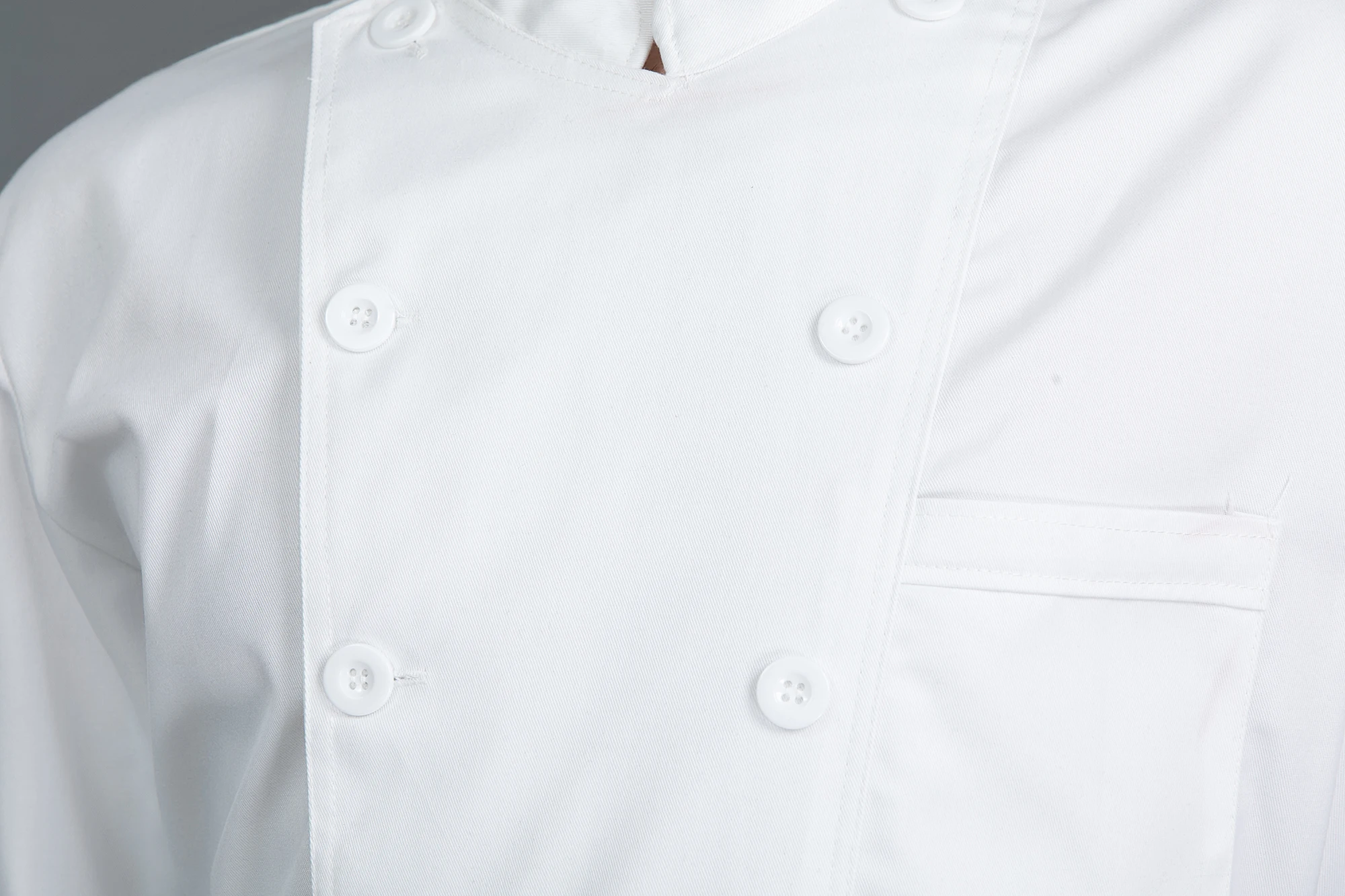 Шеф-повар белого Кухня поварская одежда Топ Ресторан Cozinha кухни кейтеринговых с длинными рукавами двубортный Рабочие куртки