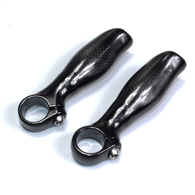 No Logo 3K Carbon MTB Bike Auxiliary Handlebar Horn Ultralight 125g Bicycle Bar End Mountain Bike Parts (6)