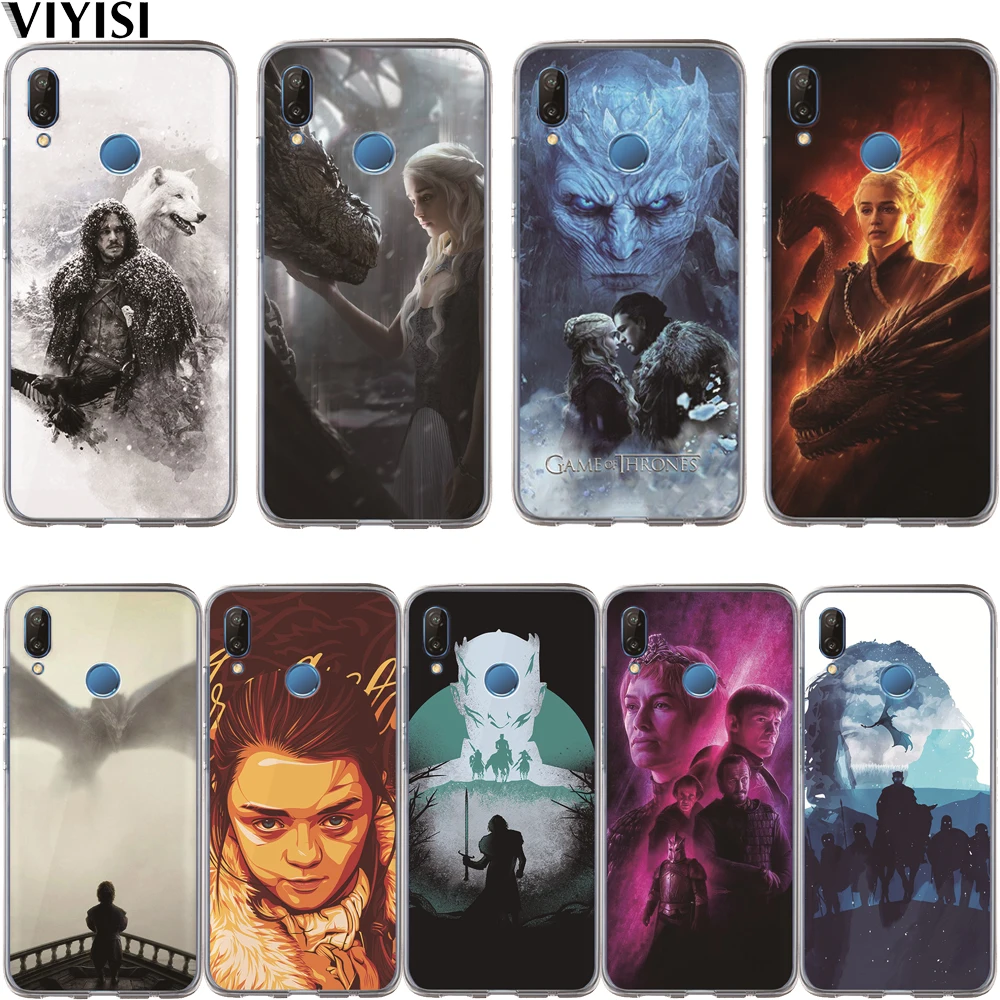 

Game Thrones Phone Case Etui For Huawei Honor 10 Lite 9 8 7A 7C 7X 7 6A Coque Daenerys Dragon Jon Snow Tyrion Lannister Funda