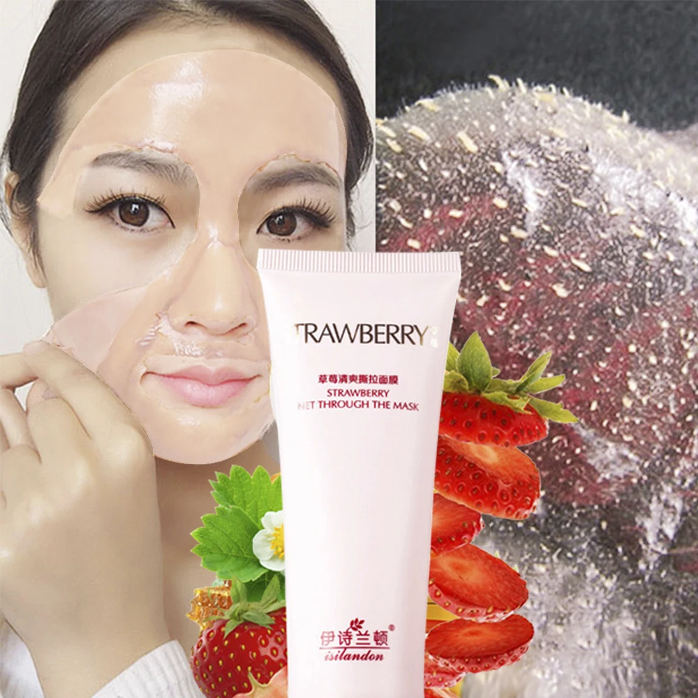Strawberry Peeling Face Mask Pore Strip Blackhead Remover Nose Mask
