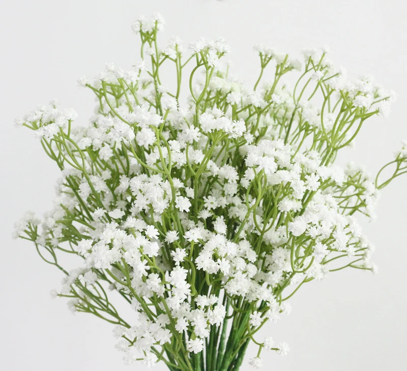 JAROWN Simulation Gypsophila Flower Branch Artificial Wedding Decorative DIY Silk Fake Flower Home Party Feast Decor Flores  (9)