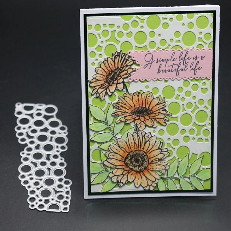 

Glita Creatif Metal Cutting Dies circle Background Frame for Scrapbooking Craft Dies DIY craft knife mould blade punch stencils