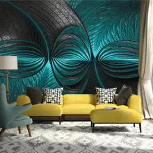 Обои для гостиной, спальни, 3D современные бирюзовые зеленые обои на заказ, фотообои, Настенные обои, домашний декор