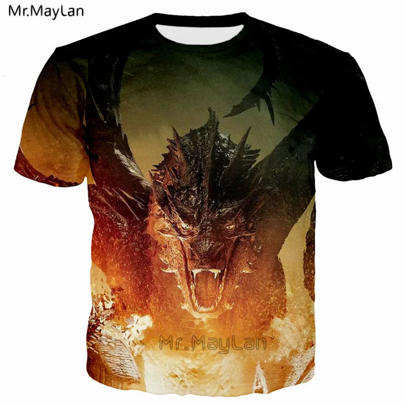 

Game of Thrones Dragon Playing Fire 3D Printed T-shirt Men Women Streetwear Casual tshirt Tops Tees Fashion Cool Print t shirt