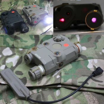 

PEQ LA-15 LED light with Red Laser IR+Red Laser pointer for Airsoft Tactical Hunting for 20mm picatinny rail mounts