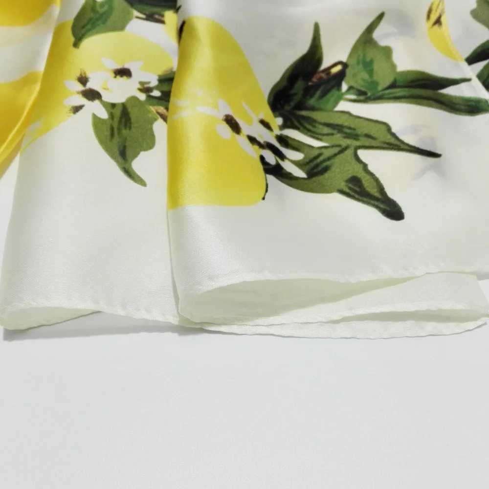 Шелковый шарф с эффектом омбре однотонные шарфы лимонно желтого цвета роскошный