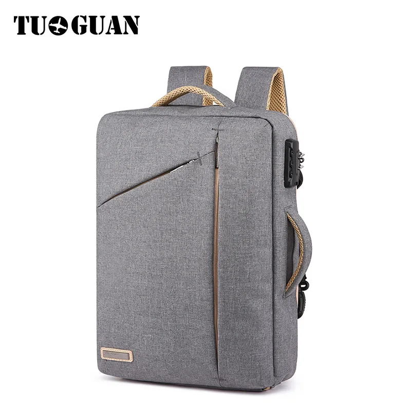 TUGUAN новый рюкзак для ноутбука мужчин дорожный с защитой от кражи подходит 15 6