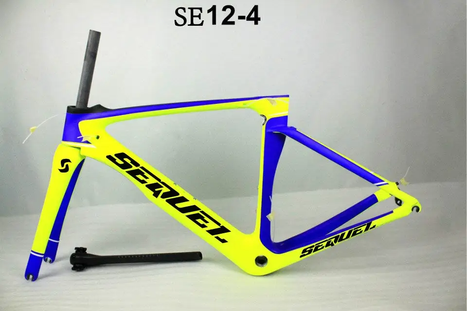 DC012 SEQUEL carbon road bike frame Toray T1000 PF30/BB30/BSA frame+fork+seatpost+clamp+headset+heaset cover cadre velo DIY - Цвет: 7