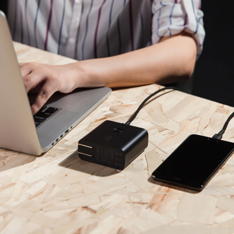 Оригинальный Xiaomi ZMI 2 in 1 6500 мАч power Bank с настенным зарядным устройством Quick Charge 3 0