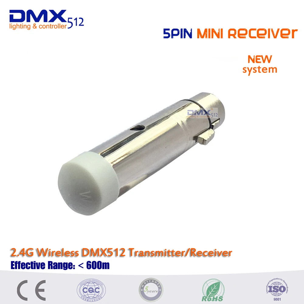 Горячая Распродажа 5pin мини беспроводной DMX512 приемник для сценического освещения