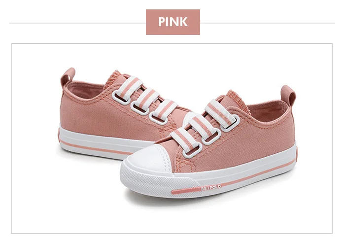 New 5 Colors Canvas Children Shoes Solid Elastic Band Kids Sneakers 2017 Casual Rubber Board Green Black Boys Shoe Girls Sneaker 552 (12)