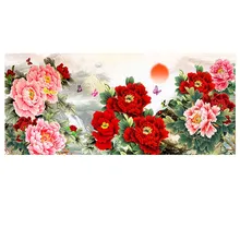 Алмазная картина "Пион" полный 5D Diy алмаз для алмазной вышивки мозаика цветок вышивка крестиком домашнее украшение на заказ фото