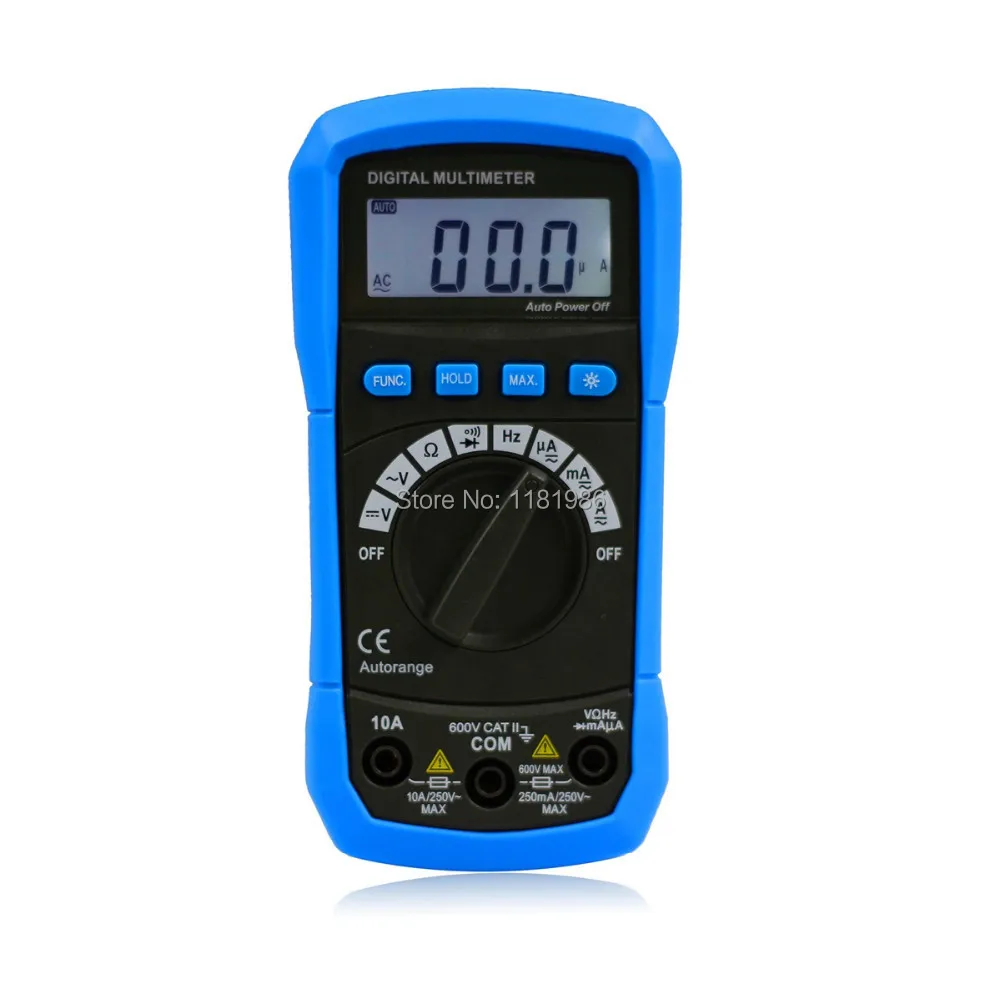 

Bside ADM01 Auto Ranging Digital Multimeter DMM DC AC Voltage Current HZ Meter Tester Diode & Continuity Test Multimetro