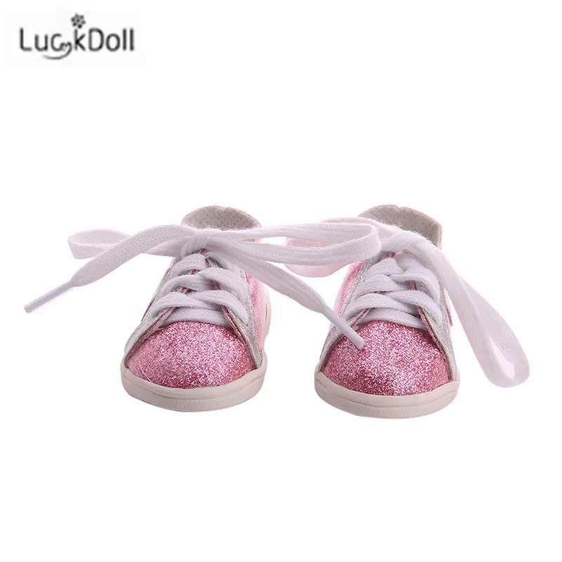 LUCKDOLL вафельная пятиугольная обувная игрушка ShoesFit 18 дюймов американская 43 см детская кукла одежда аксессуары, игрушки для девочек, поколение, день рождения Gif - Цвет: n1756