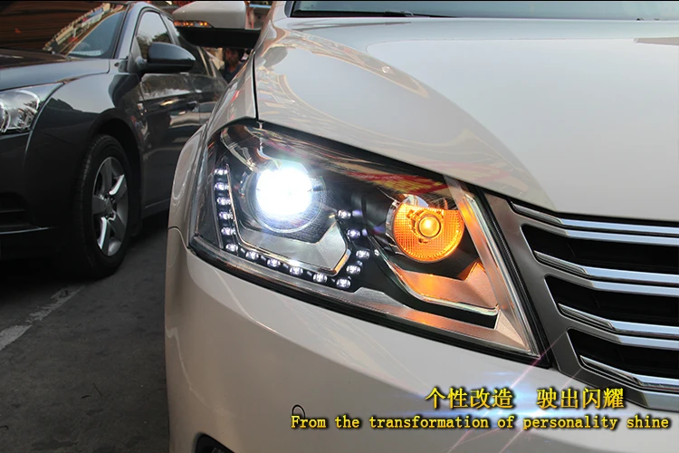 Автомобильный Стайлинг для VW Passat B7 фары 2012- Magotan светодиодный фонарь DRL Hid головной фонарь Ангел глаз биксеноновый луч аксессуары
