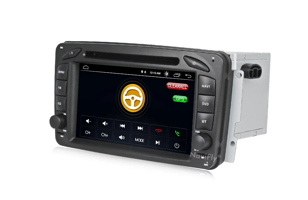 Best NaviFly Android 8.1 Car dvd multimedia player radio For Mercedes Benz W209 W203 W168 ML W163 W463 Viano W639 Vito GPS Navi BT 15