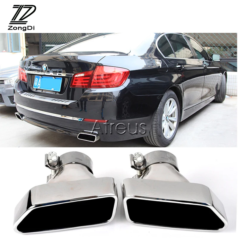 2 шт. Стайлинг автомобиля ZD для BMW F10 F18 5 Series 2013 2014 хромированные наконечники