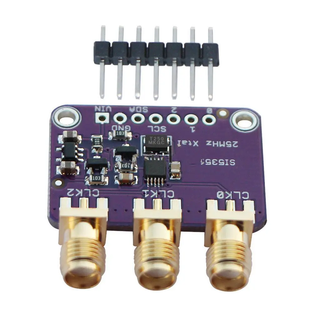 

Si5351A I2C 25MHZ Clock Generator Breakout Board 8KHz to 160MHz for Arduino
