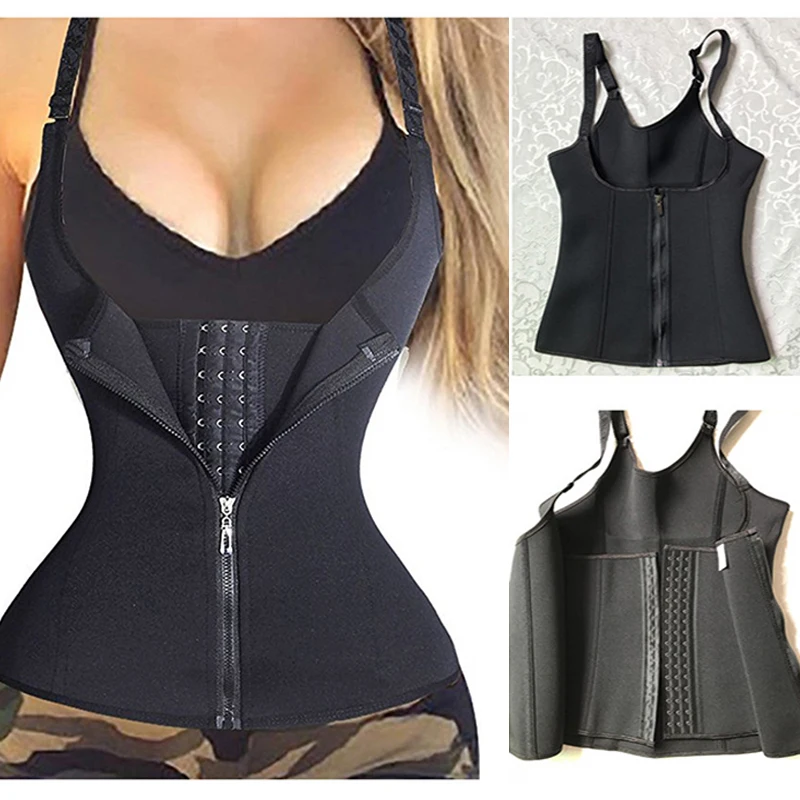

Shapers Neoprene Sauna Sweat Vest Waist Trainer Cincher Women Body Slimming Trimmer Corset Workout Thermo Push Up Trainer