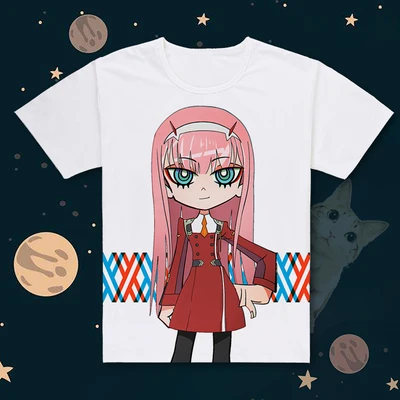 Лидер продаж, футболка с короткими рукавами с изображением аниме «darling in the franXX cos Ichigo» летняя o-образная юбка повседневные футболки - Цвет: 05