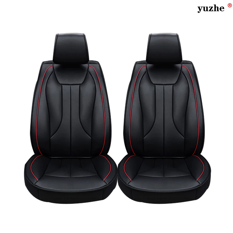 2 pcs Leather car seat covers For DS DS3 DS4 DS4S DS5 DS6 car accessories styling black red blue purple