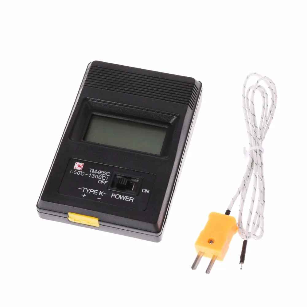 

TM-902C Temperature Meter K Type LCD Digital Thermometer Thermocouple Probe 1300 Celsius Tester Tools