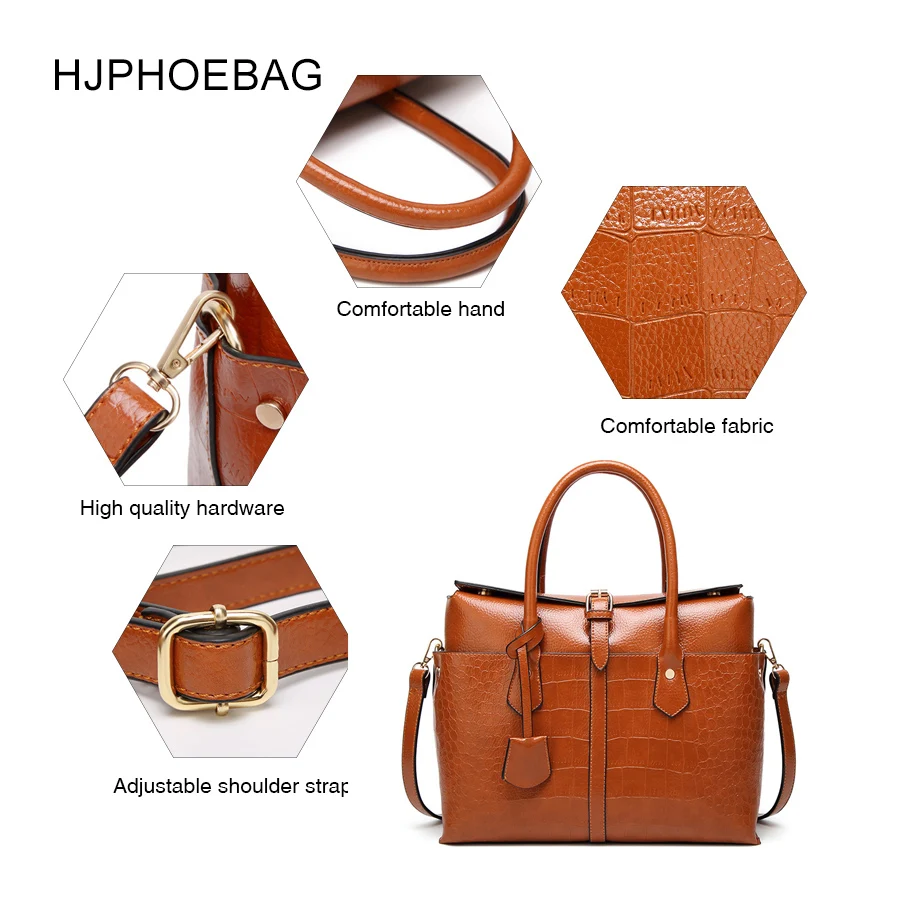 HJPHOEBAG Новая модная сумка из искусственной кожи с узором «крокодиловая кожа», женские роскошные сумки, дизайнерские сумки YC031