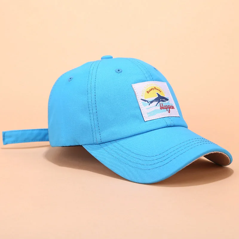 Fashion embroidery Animals Baseball Cap Unisex sun Caps Women&Men Snapback Cap Dad sun Hat Summer bone Adjustable gorras A34 - Цвет: Light blue