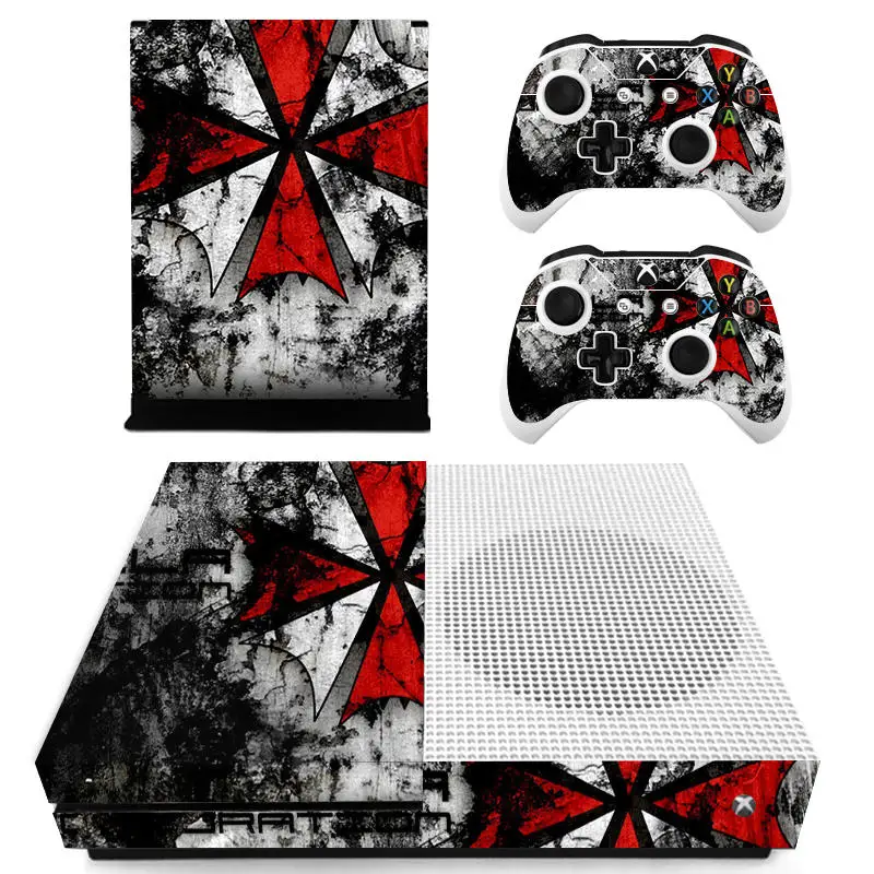 Бомба Виниловая Наклейка дерево стиль кожи Защитная Наклейка для Xbox One S Консоль 2 контроллер кожи стильный модный дизайн - Цвет: b