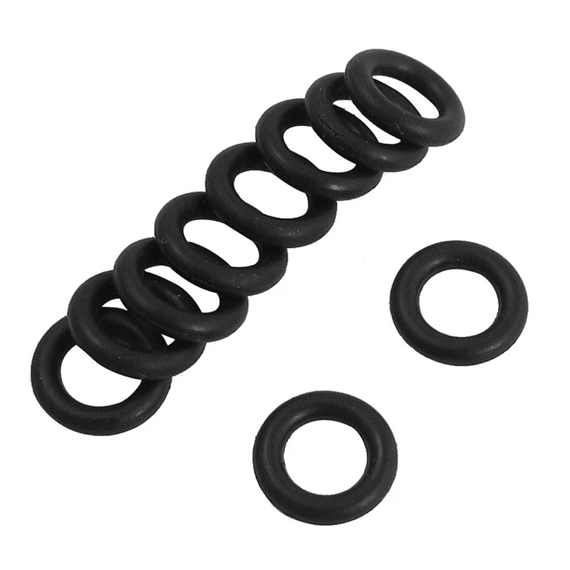 

10 pcs Black Rubber Oil Seal O Shaped Rings Seal washers 9 x 5 x 2 mm