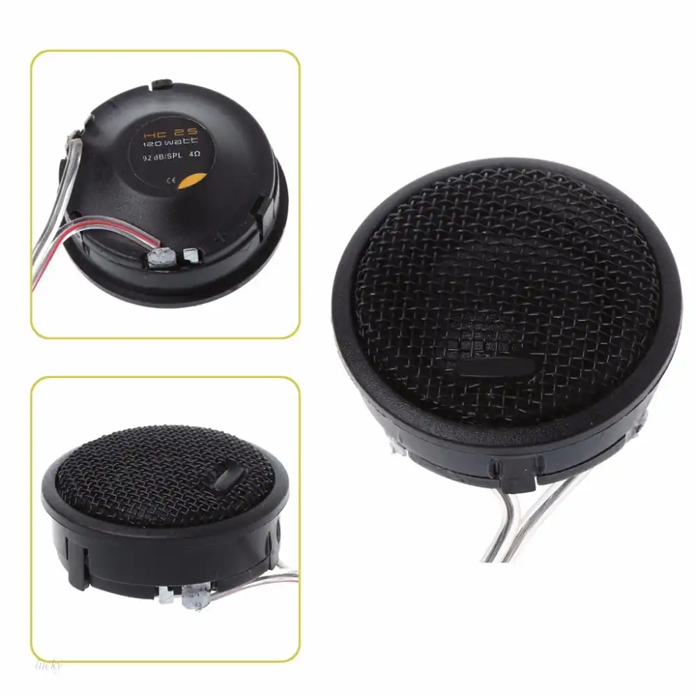 Carwales Car Super Tweeter Speakers 4 Ohms Mini Dome Hifi Tweeter Para
