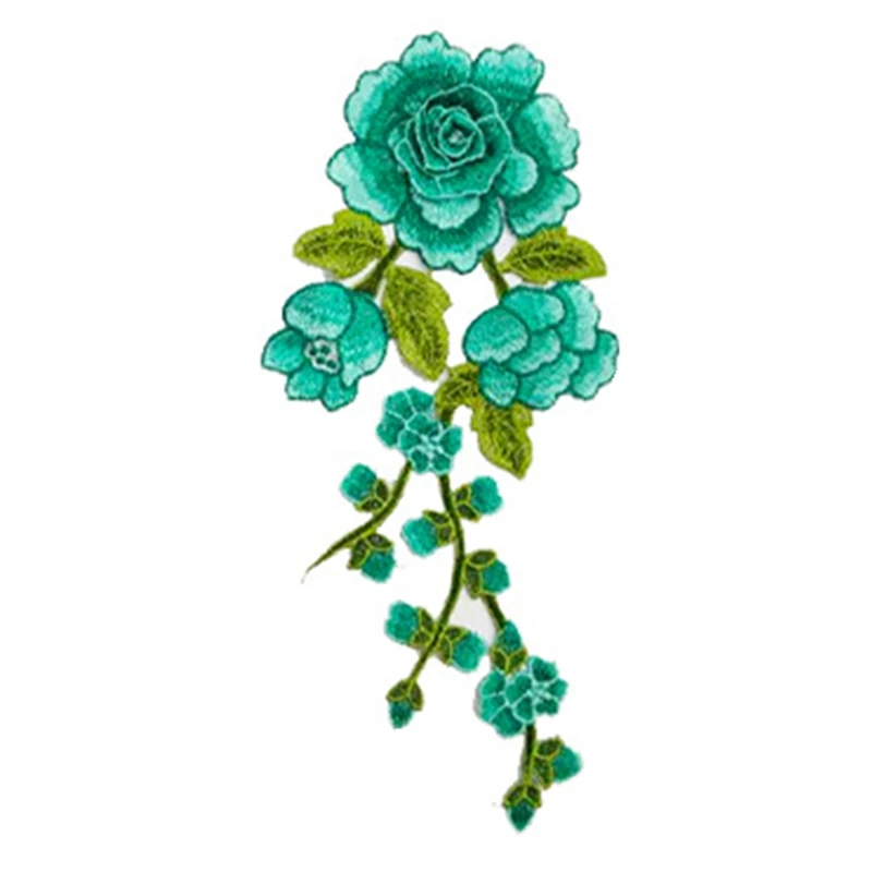 

Embroidery Plum Flower Sew On/iron On Patch Dress Hat Bag Jeans Applique Crafts Clothing Accessories