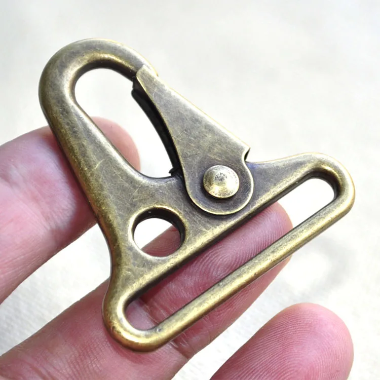 1.5" High Quality 40mm Width Spring Gate Bronze Black Metal Not Swivel