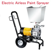 220V 1100W электрический безвоздушный флакон для Краски опрыскиватель с воронкой стены Краски машина для горячего распыления с 4 колеса безвоздушный Краскораспылитель DF325B