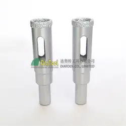 Diatool 2 шт. Dia14mm вакуумной пайки diamond core bits с круглым хвостовиком, сухой или влажной бурения биты Бесплатная доставка-