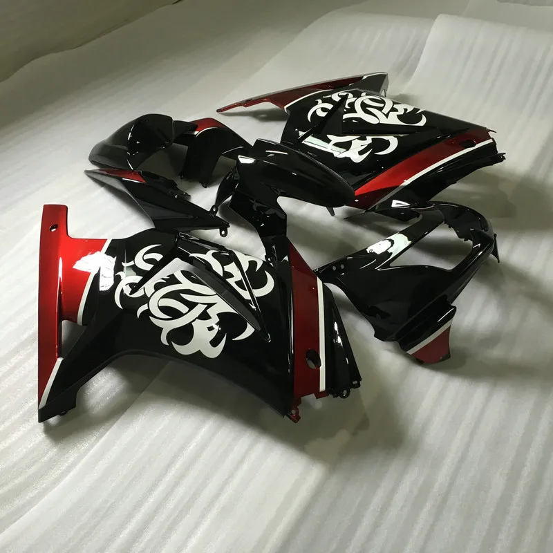 

Injection Mold Fairing kit for KAWASAKI Ninja ZX250R 08 09 10 12 ZX 250R EX250 2008 2012 white black Fairings set +7 gifts VX52