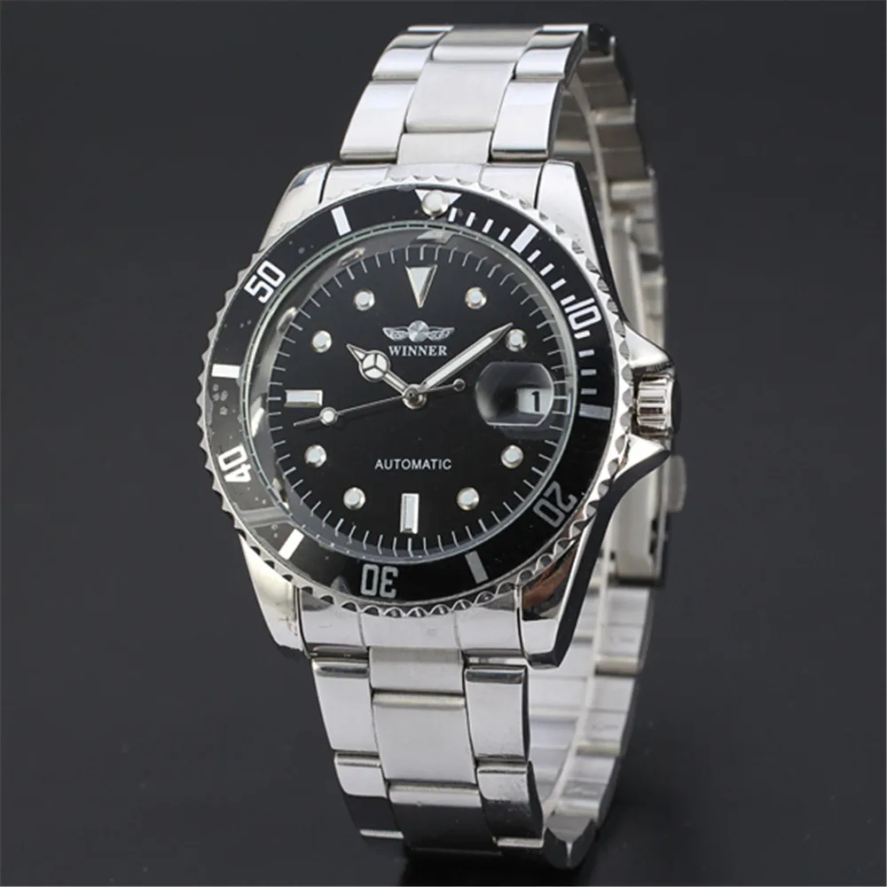 WINNER Men's Wrist Watch Military Sport Clock Automatic Mechanical Watches Male Skeleton Sport Clock 122