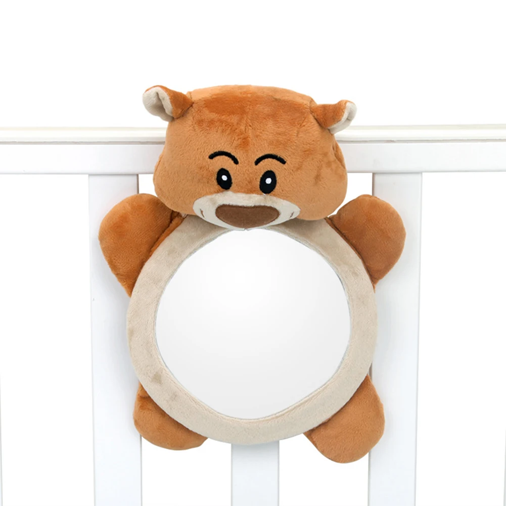 Новый мультфильм Медведь автомобиль зеркало для обзора заднего сиденья заднего вида Регулируемая Детская безопасность мониторы