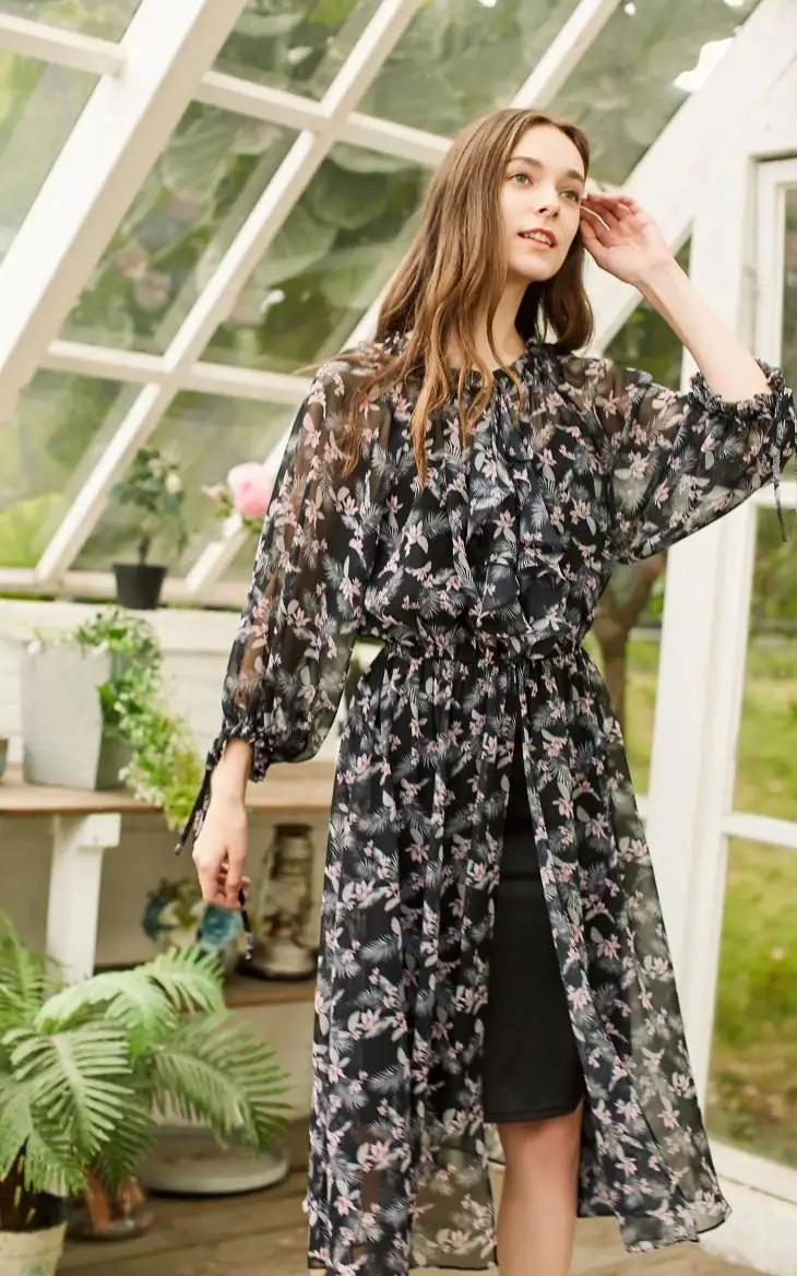 Vero Moda женское прозрачное шифоновое платье с цветочным принтом | 31917C561