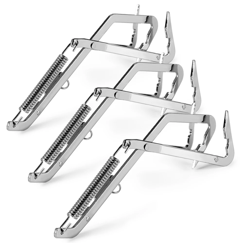 3Pcs Stainless Steel Crab Grabber Grabbing Tool Clamp Pike Trap Fishing