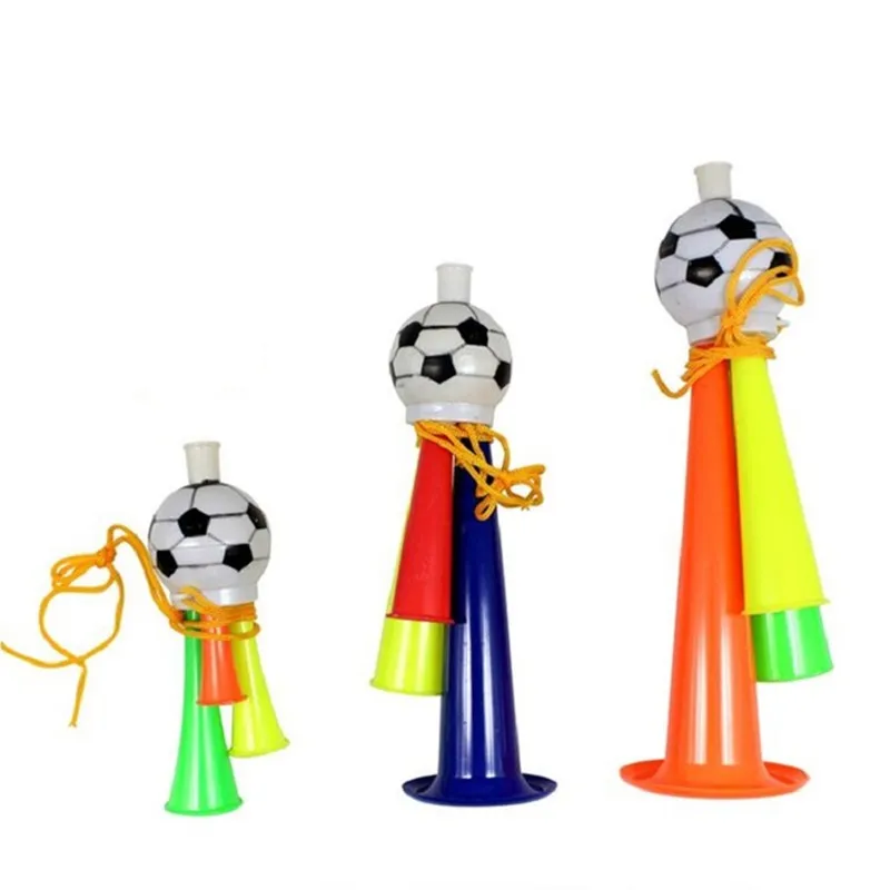 Football fans cheer for the world