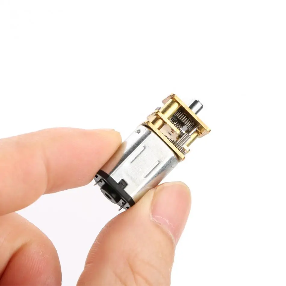 Мини металлический DC 3-6 V низкооборотный двигатель с медной зубчатой передачей для DIY модели роботов высокого качества