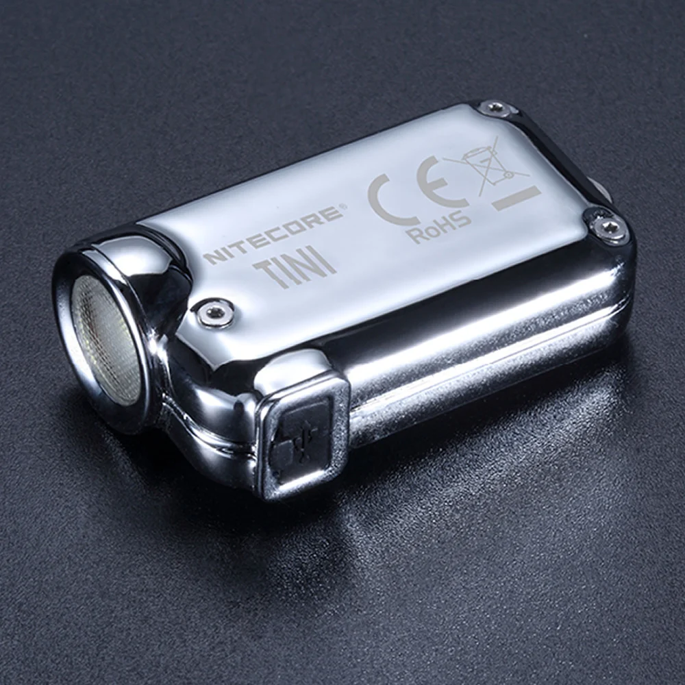 20% скидка NITECORE TINISS светильник из нержавеющей стали надежный вес EDC брелок 380 люмен CREE XPG2 S3 светодиодный светильник USB кабель для зарядки