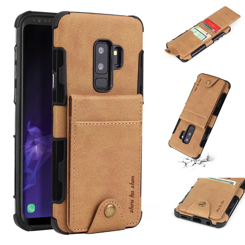

NOWAL Card Holder Slots Phone Case For Samsung Galaxy S9 S9Plus S8 PU Leather Back Cover For Samsung Galaxy S9 S8 S8Plus Purse