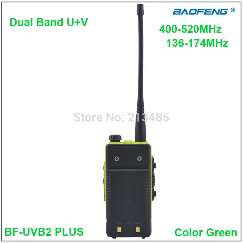 Baofeng 2015 двухстороннее радио BF-UVB2 плюс рация Двухдиапазонная UVB2 зеленый цвет w/наушник